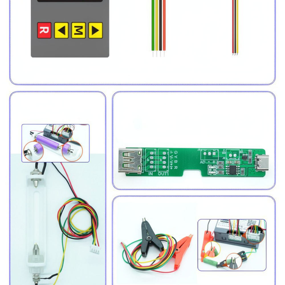 バッテリー内部抵抗電圧テスター。4本のワイヤーを使用した交流 - Battery Internal Resistance Tester Four Wire のレビューと価格