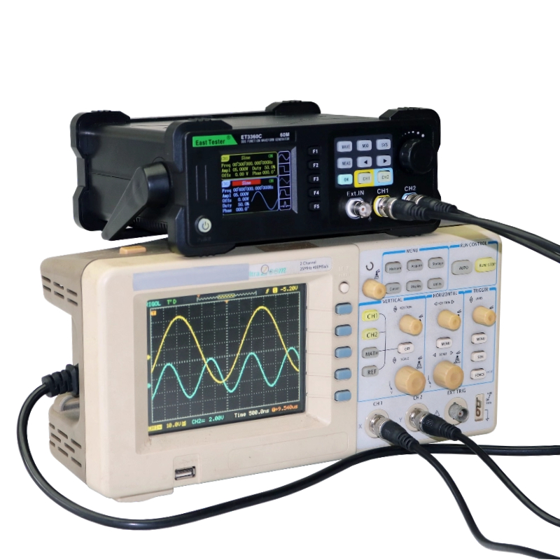 East Tester ミニデュアルチャネル機能任意波形発生 - Dual Channel Arbitrary Waveform Function Generator 60Mhz のレビューと価格